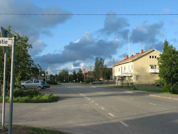 Näkymä Merikarvian keskustasta